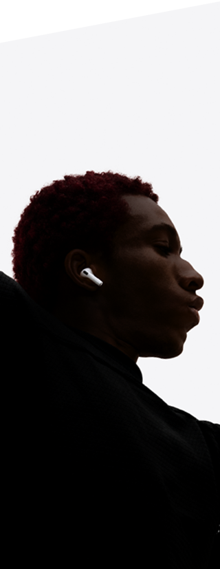 AirPods Pro 3 inserted in the ear of a dancer